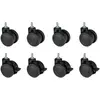 Bild von Oplite Castor Wheel GTR S8 Set, Zubehör Gaming Möbel, Schwarz