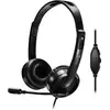 Bild von Helden Casque micro HEDEN filaire double jack 3.5mm micro pivotant, arceau réglable noi (Kabelgebunden), Kopfhörer, Schwarz