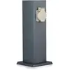 Bild von V-Tac, Gartenbeleuchtung, Garden post VT-1155-1 30cm 2x socket outlets 2x 16A 3600W IP44 (SKU 8820) Grey (IP44)