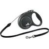 Bild von Flexi BLACK EDITION Seil (S, Hund, Spazieren), Halsband + Leine