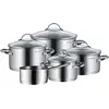 Bild von WMF Provence Plus Kochgeschirr-Set 9-teilig, Töpfe und Deckel, induktionsgeeignet, Pfannenset + Topfset, Silber