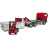 Bild von Bruder MAN TGS LKW mit Abrollcontainer und Schäffer Hoflader