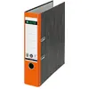 Bild von Leitz, Ordner, Wolkenmarmor-Ordner, 180 Grad, DIN A4, 80 mm, orange farbiger Rücken, Einband aus Pappe, aussen (A4, 80 mm, 1 Stk.)
