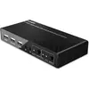 Bild von Lindy 2 Port KVM Switch HDMI 4K60, USB 2.0 & Audio Schaltet zwischen 2 HDMI PCs von einer einzigen Konsole, KVM Switch, Schwarz