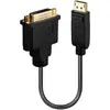 Bild von Lindy DisplayPort zu (DVI, 15 cm), Data + Video Adapter, Schwarz