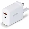 Bild von Lindy 65W USB Typ A & C GaN Charger Zwei Geräte gleichzeitig aufladen mit GaN-, PD 3.0- und PPS-Technologi (65 W, 2 Ports), USB Ladegerät, Weiss