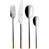 Bild von Villeroy & Boch Tafelbesteck 24tlg. Ella teilvergoldet, Besteck, Silber