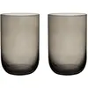 Bild von Like. by Villeroy & Boch Like Smoke Longdrink-Glas, Set 2tlg. 8x12cm, Trinkgläser, Grau, Transparent