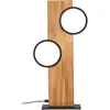 Bild von Brilliant, Tischlampe, Cheesy LED Tischleuchte 40cm matt schwarz/holz (1300 lm)