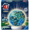 Bild von Ravensburger Puzzle-Ball Nachtlicht Erde mit Tiermotiven (72 Teile)