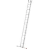 Bild von Hailo, Leiter + Gerüst, S80 ProfiStep duo, Aluminium-Schiebeleiter 2-teilig, 2x18 Sprossen (Regalleiter, 512 cm)