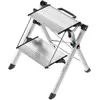 Bild von Hailo, Leiter + Gerüst, MK80 ComfortLine, Komfort-Trittleiter, 2 Stufen (Trittleiter, 46 cm)