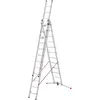 Bild von Hailo, Leiter + Gerüst, S120 Pro, Mehrzweckleiter 3-teilig, 3 x 12 Sprossen (Mehrzweckleiter)