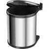 Bild von Hailo Compact-Box M, Einbau-Mülleimer, 15 ltr, Edelstahl, Abfalleimer, Silber
