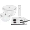 Bild von Zwilling Fresh & Save Bowls Vakuum Starter Set, Vorratsbehälter, Transparent, Weiss