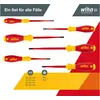 Bild von Wiha, Schraubenzieher, Set SoftFinish electric slimFix (Pozidriv-Kreuzschlitz (PZ), Schlitzschrauben)