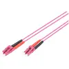 Bild von Digitus LWL Patchkabel LC zu LC Multimode 50/125 µm Duplex Länge 1m Klasse OM4 LSOH RAL 4003 (1 m), Netzwerkkabel