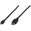 Bild von Digitus micro HDMI (Typ D)   HDMI (Typ A) (1 m), Videokabel, Schwarz