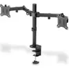 Bild von Digitus Klemmhalterung für digitale Dual-Monitore (Tisch, 32", 8 kg), Monitor Halterung, Schwarz