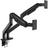 Bild von Digitus Dual Monitorhalterung, 2x 45", 2x 20 kg (Tisch, 45", 10 kg), Monitor Halterung, Schwarz