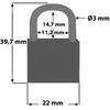 Bild von Security Plus, Vorhängeschloss, Vorhängeschloss 4er Set V 22-4