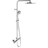 Bild von Keuco, Duschsystem, Thermostat-Brausemischer PLAN BLUE AP, mit Kopfbrause verchromt
