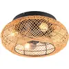 Bild von RL live your light Realität Lillesand - Beatmungsgerät - Naturel - exkl.4x E27 4W, Ventilator, Schwarz, Braun