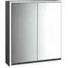 Bild von Emco, Spiegelschrank, loft Lichtspiegelschrank, 600 mm, Aufputzmodell, schwarz/spiegel, 979813304 (64.40 x 17.50 x 73.30 cm)