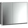 Bild von Emco, Spiegelschrank, loft Lichtspiegelschrank, 800mm, 2 Türen, Unterputzmodell, Schwarz/spiegel, 979813309 (84.30 x 17.50 x 73.30 cm)