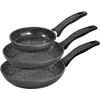 Bild von Stoneline 6882 Frying Pan Set, 3 pans: 16 cm, 20 cm, 24 cm, Pfannenset + Topfset, Grau