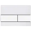 Bild von TECE, Betätigungsplatte, TECEsquare WC-Bettigungsplatte Glas fr Zweimengentechnik wei 9240800