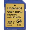 Bild von Intenso UHS-I Premium (64 GB, SDXC, U1, UHS-I), Speicherkarte, Gold