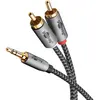 Bild von Goobay 3.5mm Klinke   2x Cinch (0.50 m, AUX Kabel, Cinch Kabel), Audiokabel