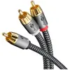 Bild von Goobay Cinch Y-Kabel, 2 m, Sharkskin Grey (2 m, Cinch Kabel), Audiokabel