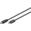 Bild von Goobay USB Typ C   Mini USB B (0.50 m, USB 2.0, 2.50 W), USB Kabel