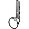 Bild von Goobay 74458 (USB-A, 4 Ports), Dockingstation + USB Hub, Grau