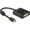 Bild von Delock Monitoradapter 4K Mini-Displayport zu DVI (DVI, 15.50 cm), Data + Video Adapter, Schwarz