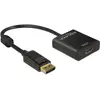 Bild von Delock 62607 DP zu (HDMI, 16 cm), Data + Video Adapter, Schwarz
