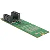 Bild von Delock M.2 zu 2xSATA Adapter mit RAID, Storage Controller