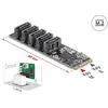Bild von Delock M.2 2280 Key B+M Kontroller zu 5 x SATA (SATA), Interne Kabel (PC)