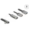 Bild von Delock 2 Port USB Hub inklusive SD und Micro SD Card Reader (USB-C, 4 Ports), Dockingstation + USB Hub, Grau