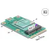 Bild von Delock 64338 Adapter Mini PCIe Stecker> M.2 Key E Slot (64338), Kontrollerkarte