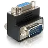 Bild von Delock Adapter VGA Stecker auf VGA Buchse 90ø (VGA, 7 cm), Data + Video Adapter, Schwarz