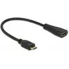 Bild von Delock Mini HDMI zu HDMI (0.23 m), Videokabel, Schwarz
