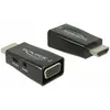 Bild von Delock 65901 HDMI-A zu (Audio, VGA, 4.70 cm), Data + Video Adapter, Schwarz