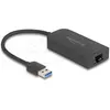Bild von Delock 66045 - USB Typ-A Adapter zu 2,5 Gigabit LAN, Netzwerkadapter, Schwarz