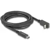 Bild von Delock USB 5 Gbps Kabel USB Type-C  Stecker zu Type-C  Stecker gewinkelt oben / unten 2 m 4K PD 60 W mit E- (2 m, USB 3.2 Gen 1, 60 W), USB Kabel