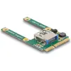 Bild von Delock Mini PCIe I/O 1 x USB 2.0 Typ-A Buchse full size / ha, Kontrollerkarte