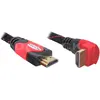 Bild von Delock HDMI (Typ A)   HDMI (Typ A) (2 m), Videokabel, Rot, Schwarz