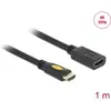 Bild von Delock HDMI (Typ A)   HDMI (Typ A) (1 m), Videokabel, Schwarz